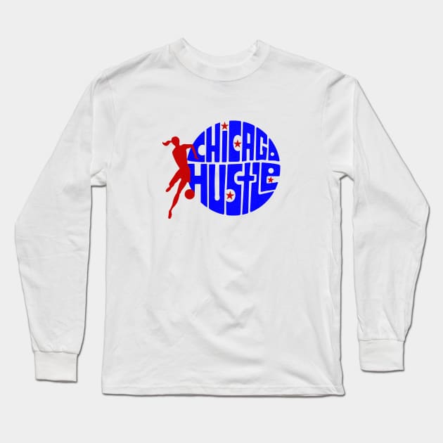 Defunct Chicago Hustle WBL Basketball 1981 Long Sleeve T-Shirt by LocalZonly